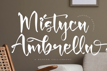 Mistyca Ambrella Modern Calligraphy