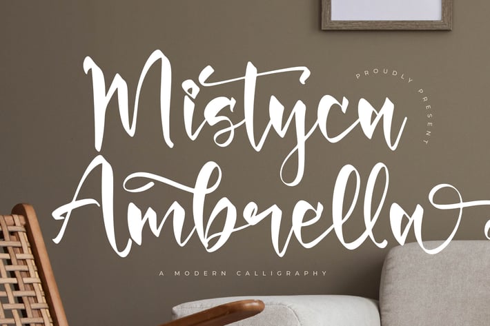 Mistyca Ambrella Modern Calligraphy