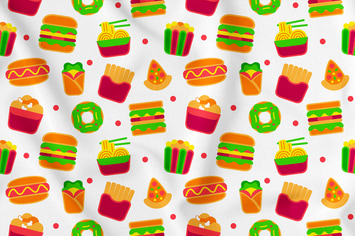Fastfood Seamless Pattern Vol. 1