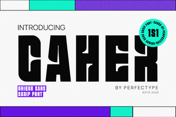 Caher Modern Futuristic Sans Serif Font