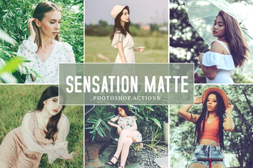 Sensation Matte Photoshop Actions