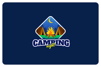 Camping Night - Mascot & Esport Logo