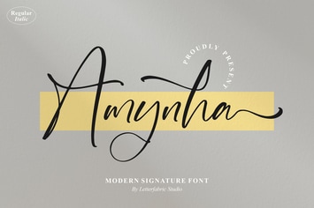 Amynha Signature Font