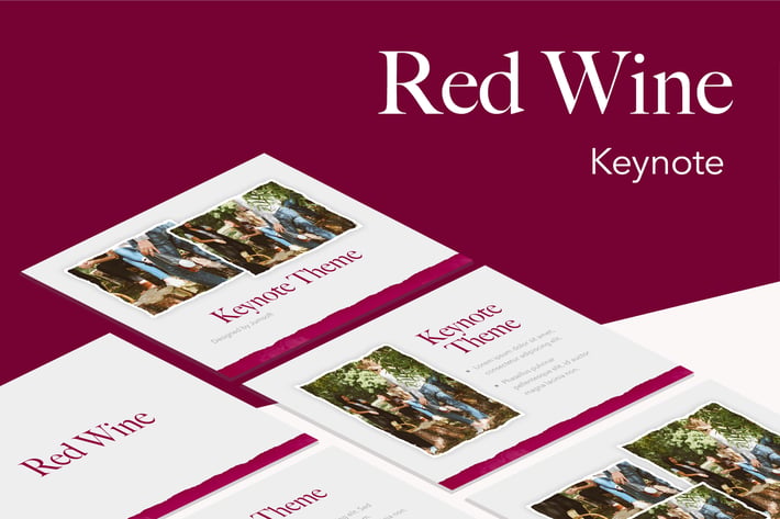 Red Wine Keynote Template
