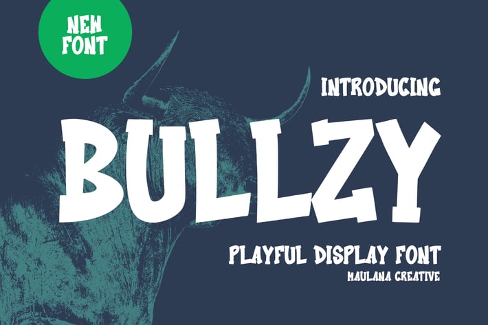Bullzy Playful Display Font