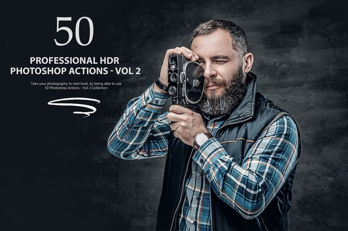 50 HDR Photoshop Actions - Vol 2