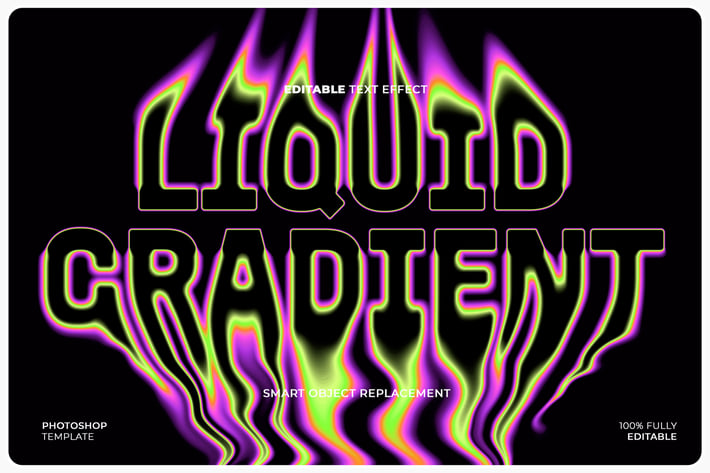 Liquid Gradient Text Effect