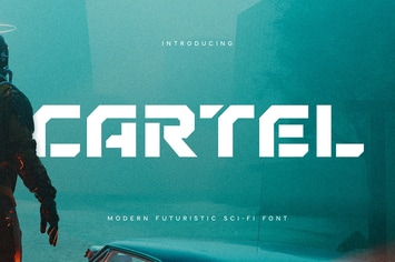 CARTEL - Modern Futuristic Sci-fi Font