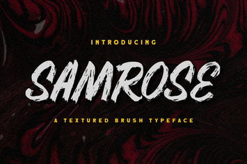 Samrose - Textured Brush Typeface