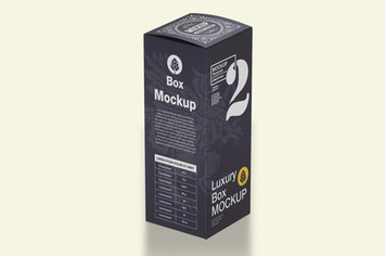 Luxury Cardboard Box Mockup