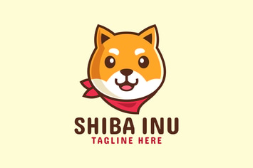 Japanese Dog Shiba Inu Logo Design