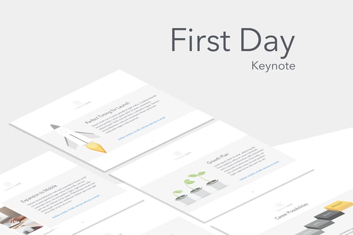 First Day Keynote Template