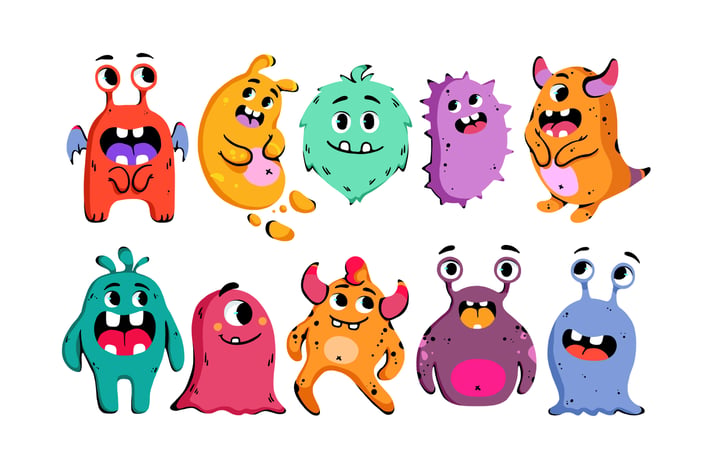 Cartoon Monsters Clipart