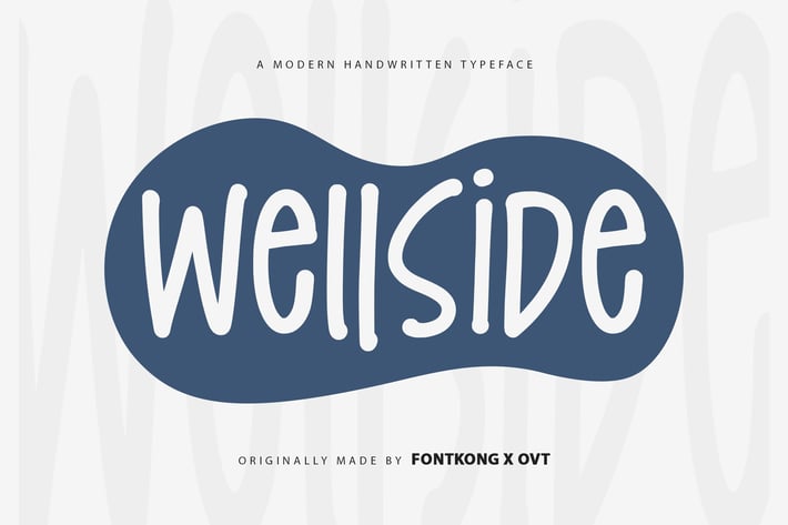 Wellside - A Modern Handwritten Typeface