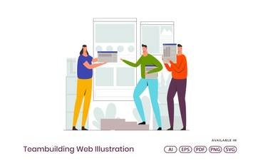 Teambuilding Web Illustration