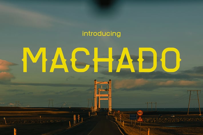 Machado - A Retro Blend of Elegance Font