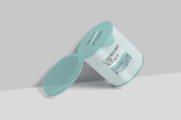 Small Cardboard Tube Box Mockups