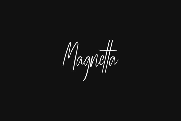 Magnetta - Handwritten Luxury / Signature Font