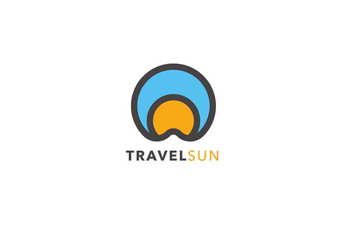 Travel Sun Logo Template