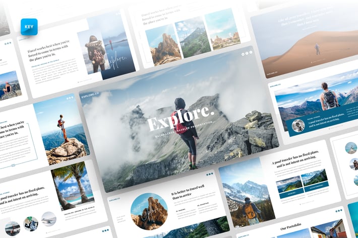Explore - Backpacker Keynote Template