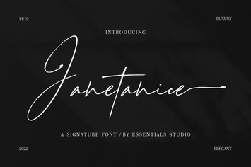 ES Janetanice - Luxury Signature Font