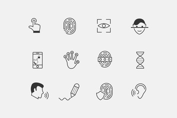 12 Biometric and Security Icons