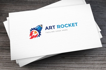 Art Rocket Logo Template