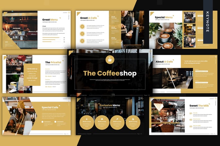 The Coffeeshop - Keynote Template