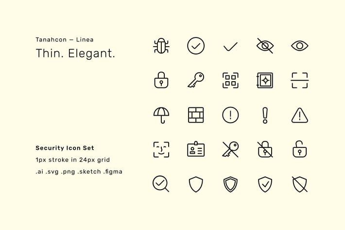 Security UI Icon Set - Linea