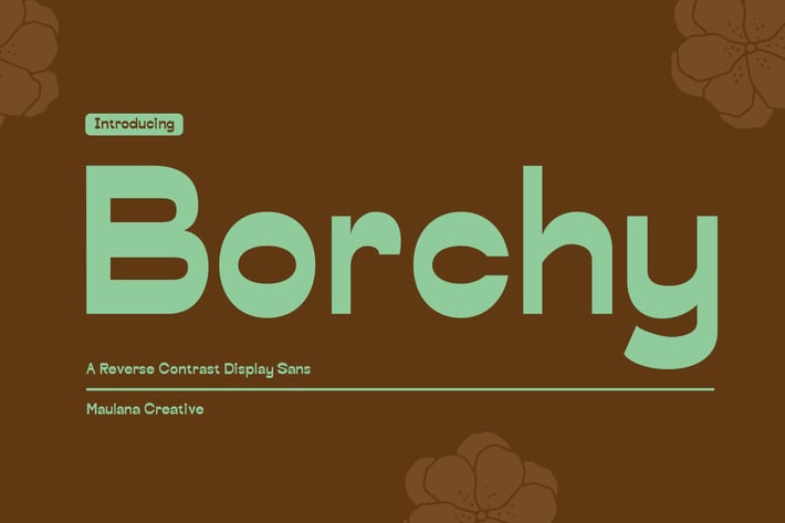 Borchy Reverse Contrast Display Sans Font