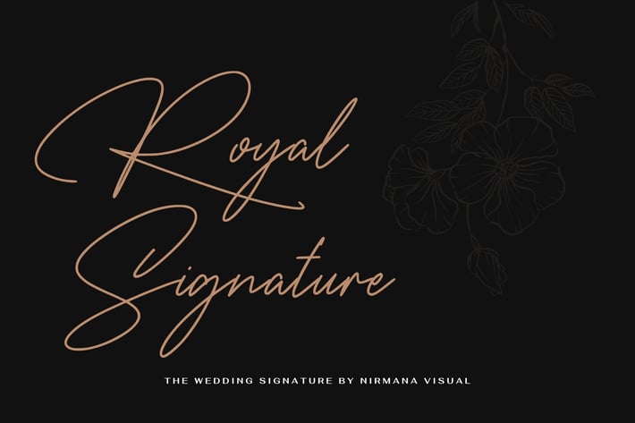 The Wedding Signature - Elegant Script