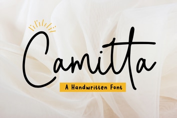 Camitta - Monoline Script Font