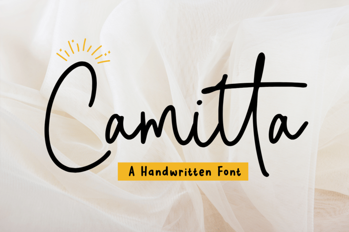Camitta - Monoline Script Font