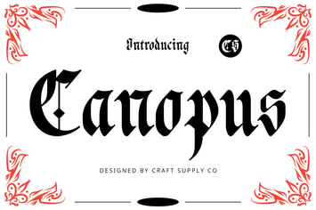 CS Canopus – Blackletter Font