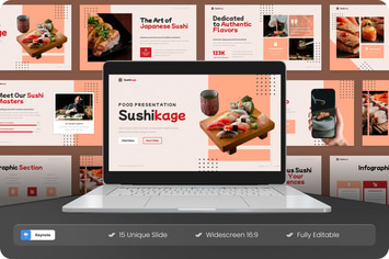 Sushikage - Food Keynote Template