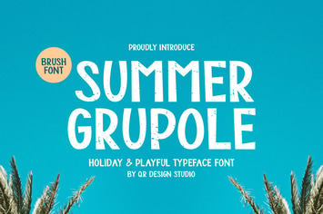 Summer Grupole - Grunge & Playful Font