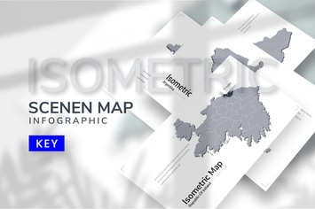Scenen Isometric Map - Keynote Template