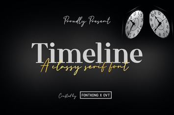 Timeline - A Classy Serif Font