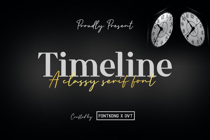 Timeline - A Classy Serif Font