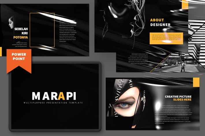 Marapi Pitch Deck Black Presentation