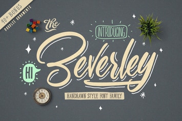 Beverley Font Family  (Extra Bonus)