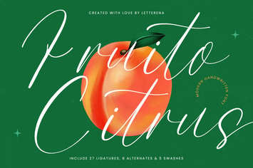 Fruito Citrus Modern Handwritten Font