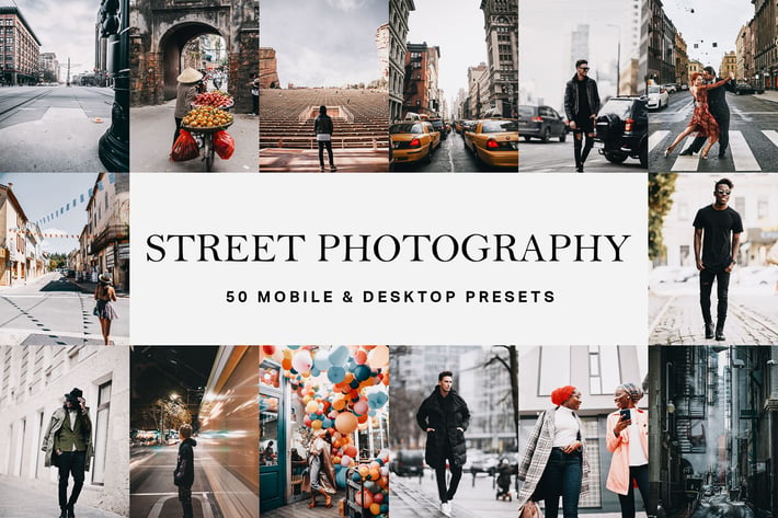 50 Street Photography Presets and LUTs