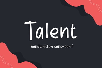 Talent - Minimalist Handwritten Font