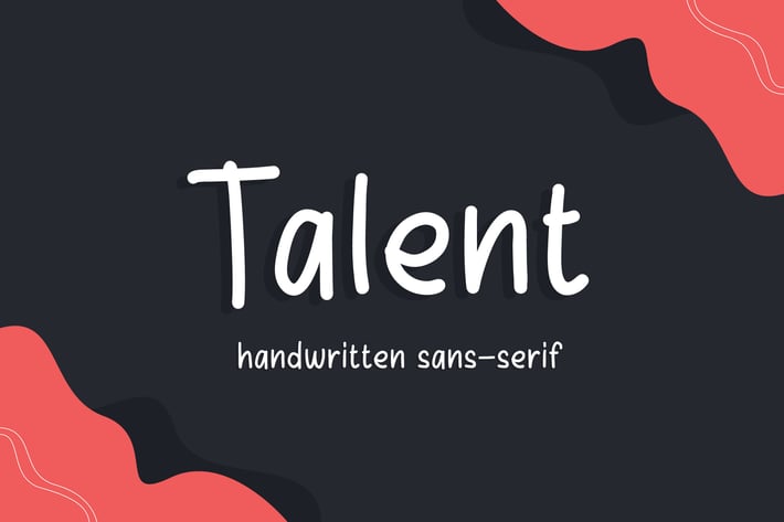 Talent - Minimalist Handwritten Font