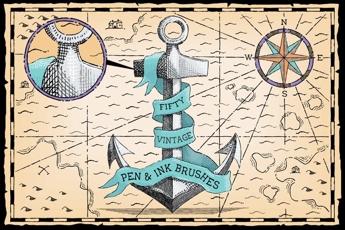 Vintage Pen and Ink Brushes