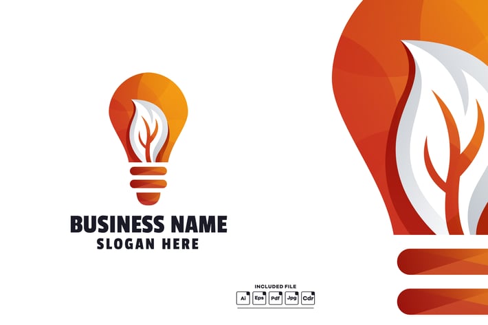 Natural Idea Gradient Logo Template