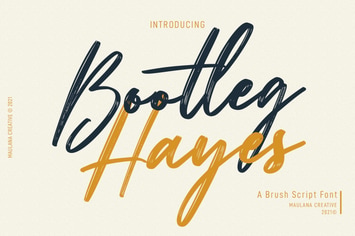Bootleg Hayes Brush Script Font