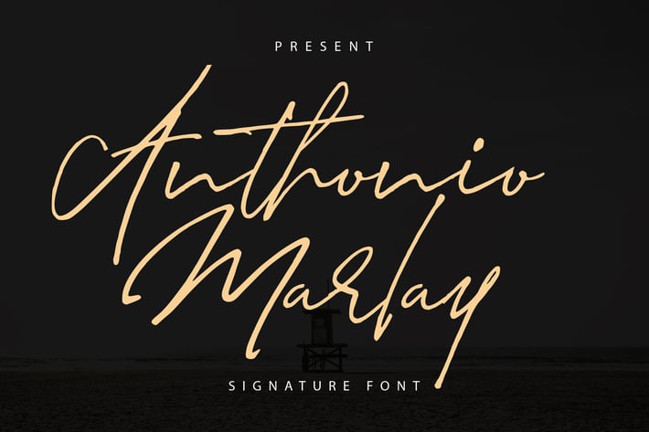 Anthonio Marlay | Signature Font