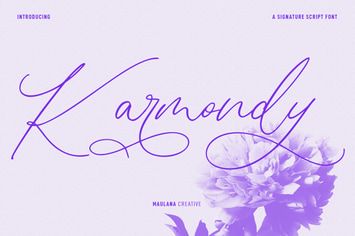 Karmondy Signature Script Font